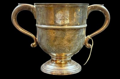Lot 59 - A Sterling Silver George II Cup Attributed to Francis Nelme.