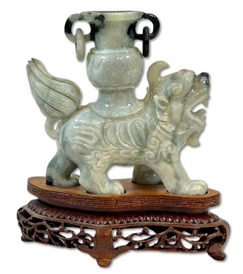 Lot 267 - Chinese Foo Dog with Stand.