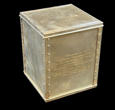 Lot 50 - Indian Colonial Sterling Silver Cigar Box.