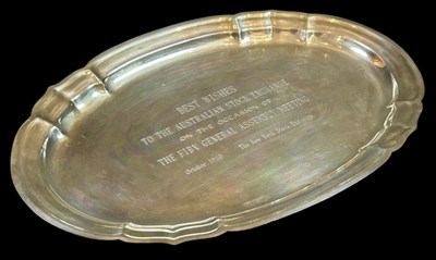 Lot 52 - A Large Sterling Silver Salver.