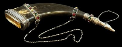 Lot 36 - Victorian Ornamental Powder Horn.