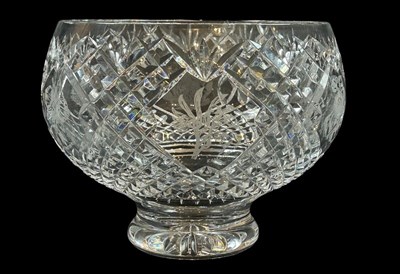 Lot 110 - Waterford Crystal Australian Flowers Punch Bowl.