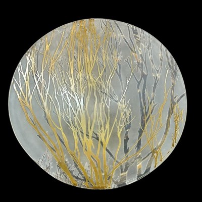 Lot 125 - Large Glass Dish by Holly Grace.