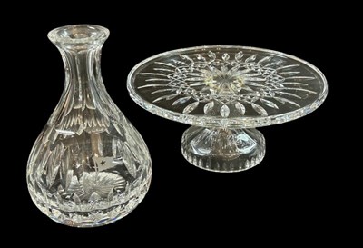 Lot 77 - Stuart Carafe & Waterford Cake Plate.
