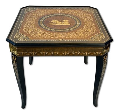 Lot 170 - Italian Inlaid Veneer Games Table.