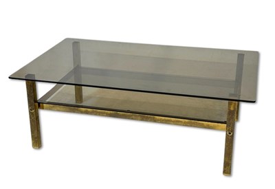 Lot 150 - Mid Century Glass Coffee Table.