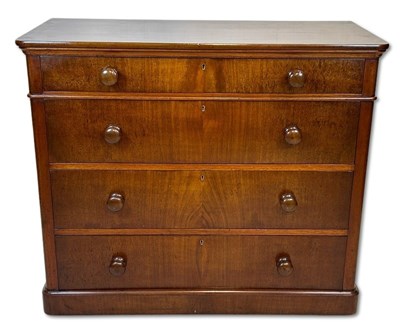 Lot 133 - Victorian Mahogany Chest of Drawers.
