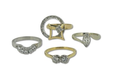 Lot 396 - Various Diamond Rings.