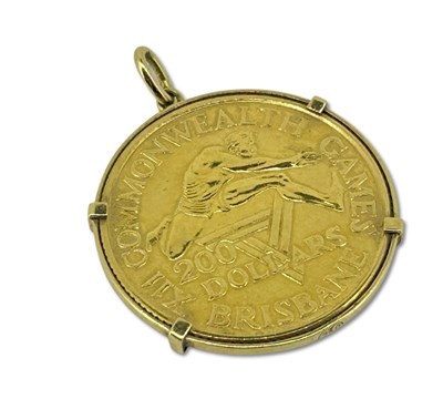 Lot 280 - A $200.00 Australian Games Coin Pendant.