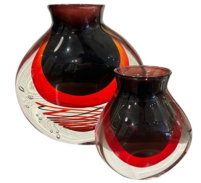 Lot 182 - Two Murano Glass Vases.