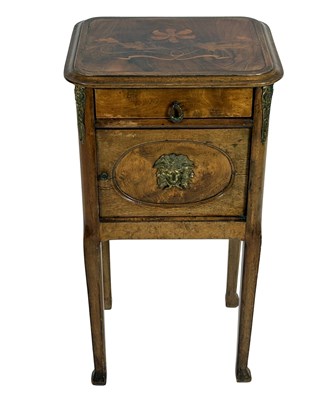 Lot 101 - 19th C. Bedside Cabinet with Ormolu.
