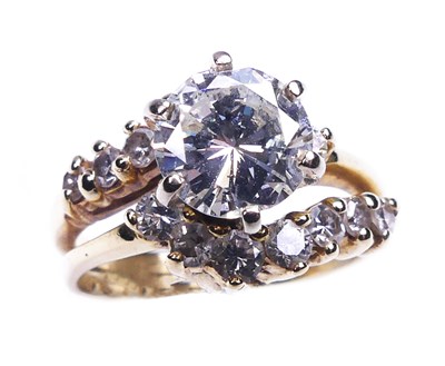 Lot 306 - Multi Set Diamond Ring.