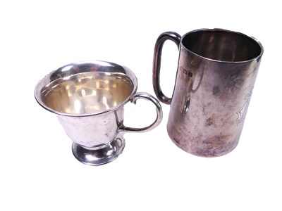 Lot 441 - A Silver Tankard and Cup.