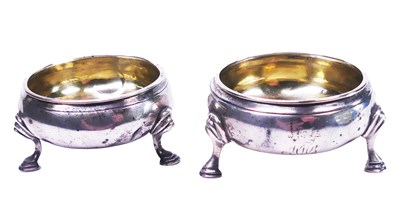 Lot 397 - Pair of Sterling Silver Salts.