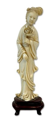 Lot 265 - Chinese Ivory Lady Statue.