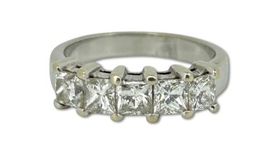 Lot 389 - Diamond Set Eternity Style Ring.
