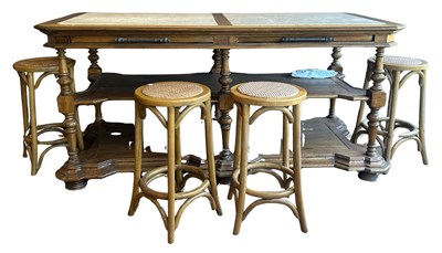 Lot 172 - “La Rochelle” Marble Console Table in White Cedar.