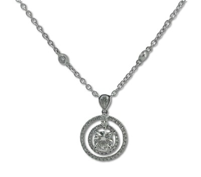 Lot 432 - Diamond Set Pendant with Necklace.