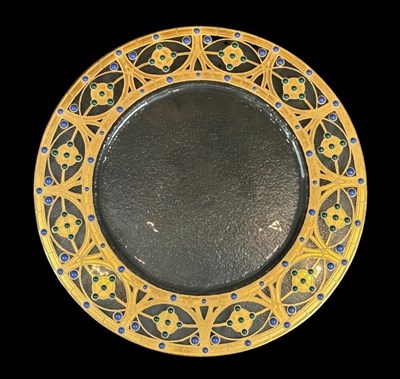 Lot 71 - Peter Crisp Studio Glass Plate.