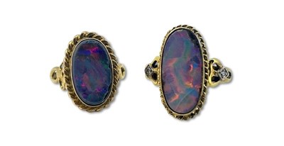 Lot 293 - Opal Rings.