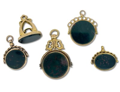 Lot 377 - Fob Spinner Charms.