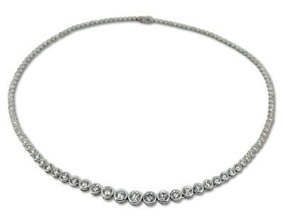 Lot 442 - Diamond Articulated Necklace.