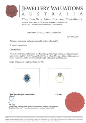 Lot 393 - Sapphire Clustre Ring.