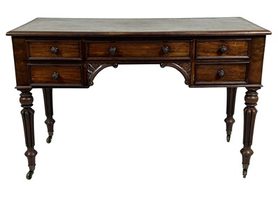 Lot 112 - Leather Topped English Style Writing Desk.