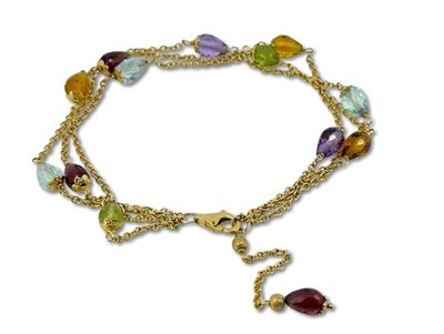 Lot 421 - Colour Gemtone Bracelet.