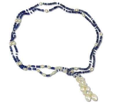 Lot 425 - Sapphire and Pearl Larrette.