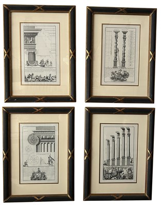 Lot 101 - 6x French Architectural Engravings.