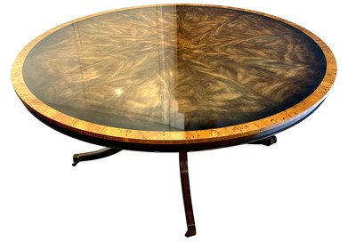 Lot 125 - Harrods Mahogany Round Table.