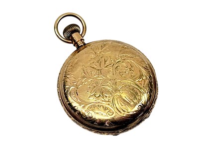 Lot 371 - 10ct Yellow Gold Pocket Watch Case.