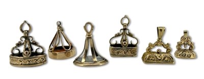 Lot 383 - Six Seal Fobs.