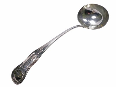 Lot 474 - A Large Scottish Oval Ladle.