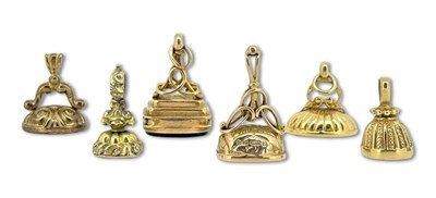Lot 370 - A Selection of Six Small Fob Charms.