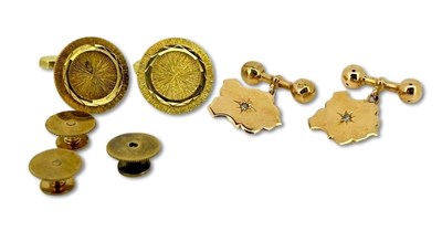 Lot 312 - Gents Cufflinks and Collar Studs.