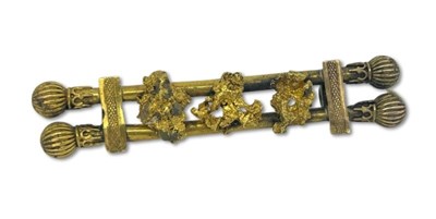 Lot 371 - A Colonial Nugget Mining Brooch.