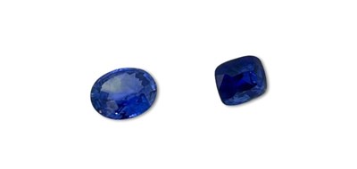 Lot 260 - Two Unset Sapphires With Gem Certificates.