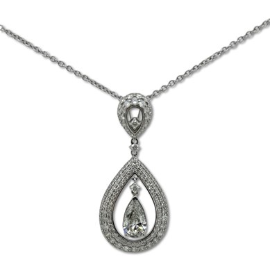 Lot 278 - Articulated Diamond Pendant.