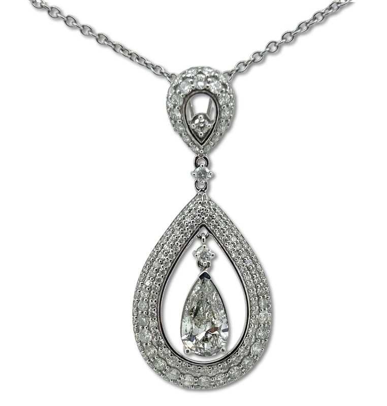 Lot 278 - Articulated Diamond Pendant.