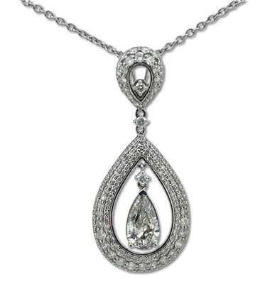 Lot 278 - Articulated Diamond Pendant.