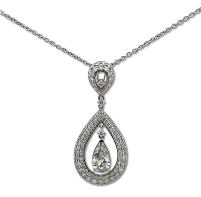 Lot 278 - Articulated Diamond Pendant.