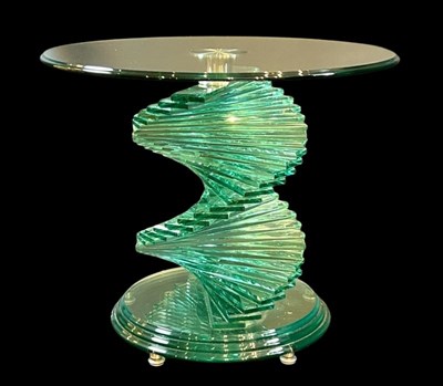Lot 142 - Mid Century Style Glass Table.