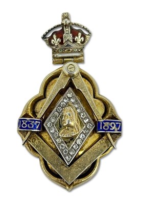 Lot 254 - A Victorian Masonic Pendant.