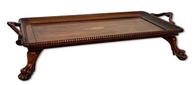 Lot 141 - Victorian Mahogany Serving Tray Table.