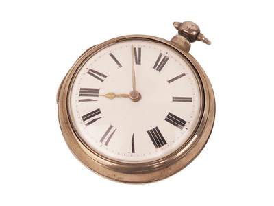 Lot 397 - Silver Oyster Case Pocket Watch.