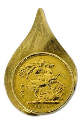 Lot 274 - Late Victorian Sovereign Pendant.
