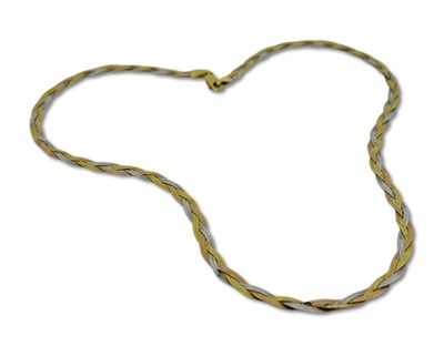 Lot 370 - Three Tone Pattered Necklace.