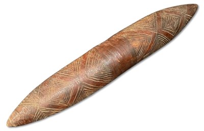 Lot 86 - Victorian shield with incised design 1860-1900.